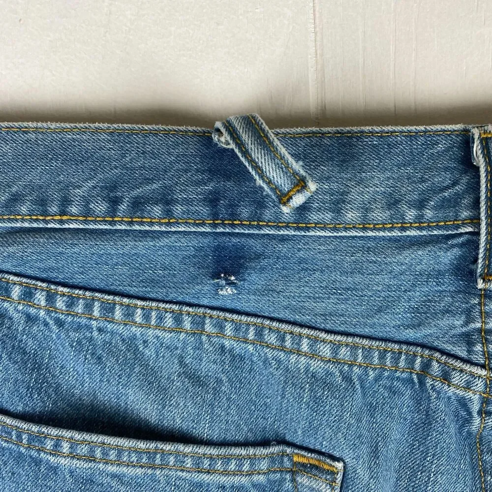 Levi's 501 Original Fit Jeans Men’s 38x32 Blue Straight Leg Button Fly Denim